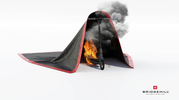 Bridgehill Extreme brannteppe_E_Scooterbrann delvis dekket