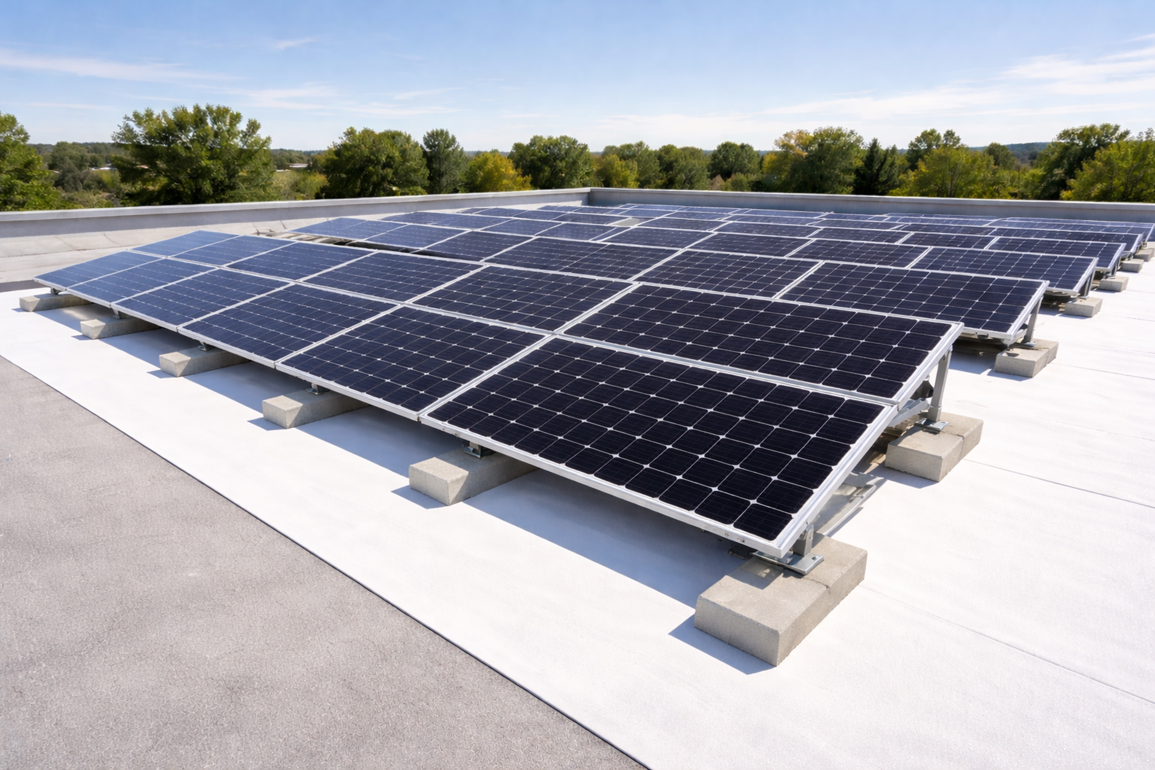 Bridgehill FireBlock membrane increases bifacial PV output through albedo effect